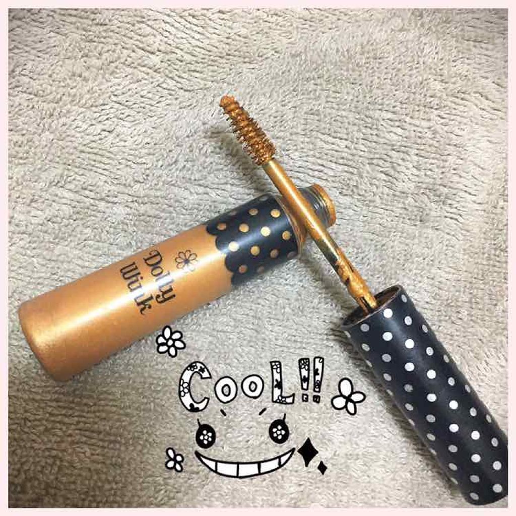 どんぐりずんこのクチコミ「ドーリーウィンクのアイブロウマスカラ02モカ
先が小さめのブラシになってて塗りやすい(^ ^).....」（1枚目）