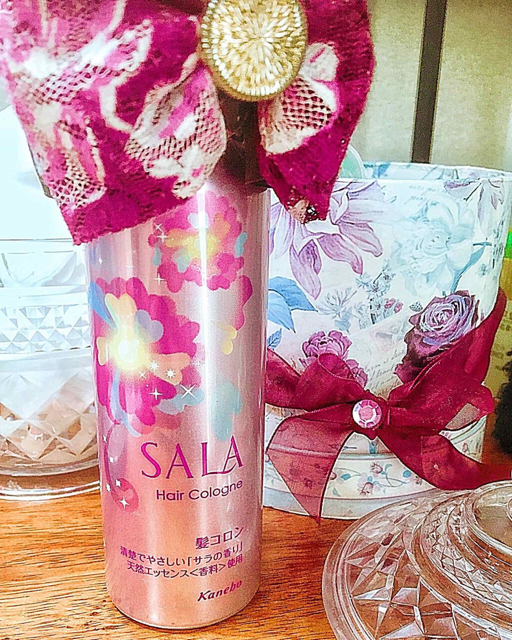 髪コロンB(サラ スウィートローズの香り)/SALA/ヘアミストを使ったクチコミ（1枚目）