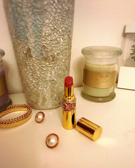 ルージュ ヴォリュプテ シャイン/YVES SAINT LAURENT BEAUTE/口紅を使ったクチコミ(1枚目)