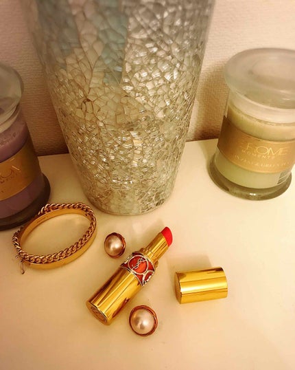 ルージュ ヴォリュプテ シャイン/YVES SAINT LAURENT BEAUTE/口紅を使ったクチコミ(1枚目)