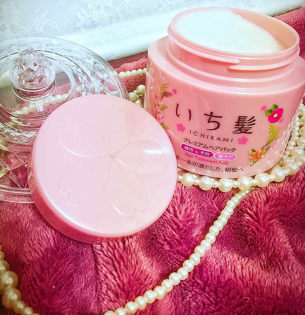 プレミアムヘアパック 補修＆予防Wケア/いち髪/ヘアマスク・ヘアパックを使ったクチコミ（1枚目）
