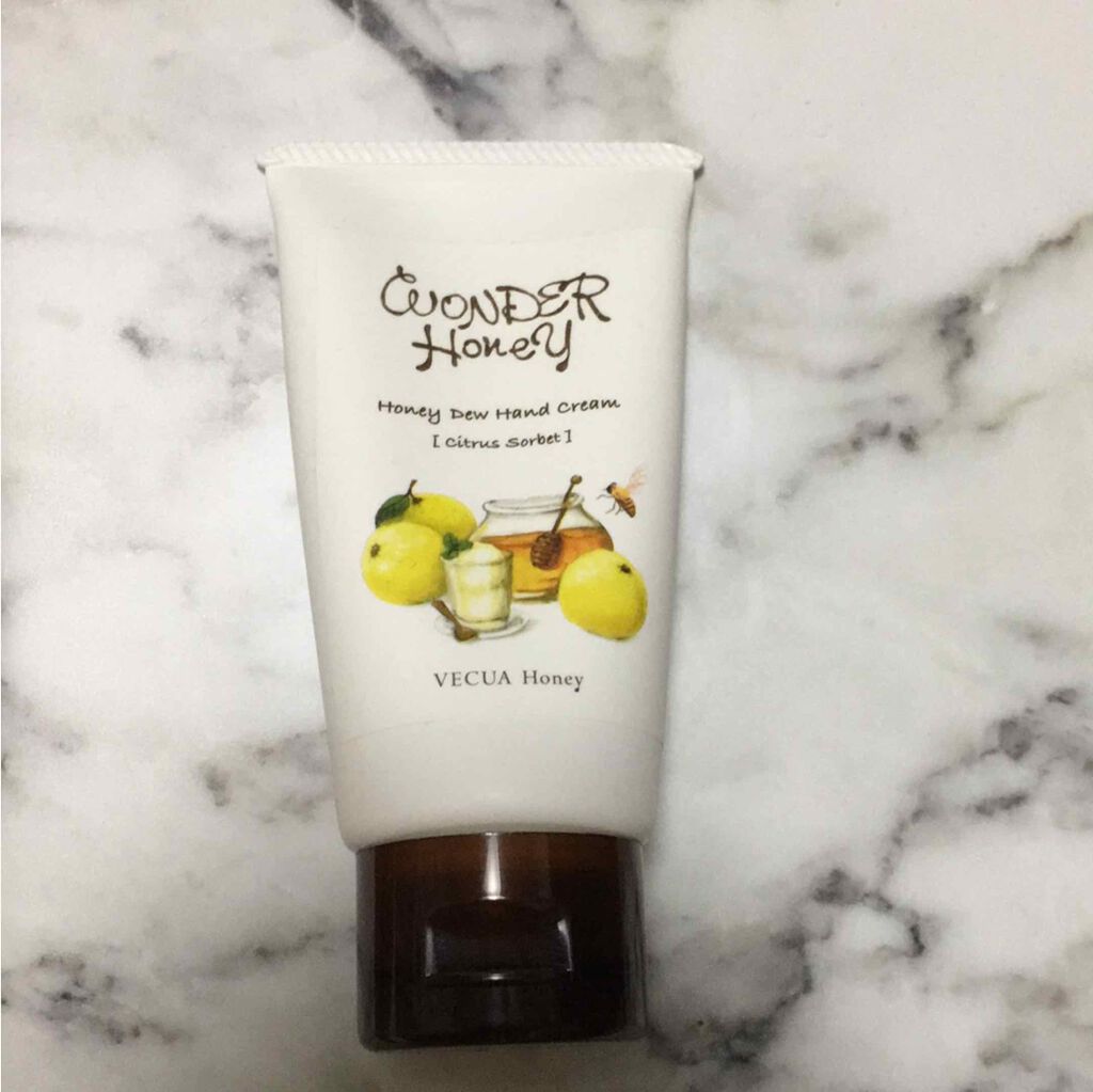 ワンダーハニー とろとろハンドクリーム シトラスソルベ/VECUA Honey/ハンドクリームを使ったクチコミ(1枚目)