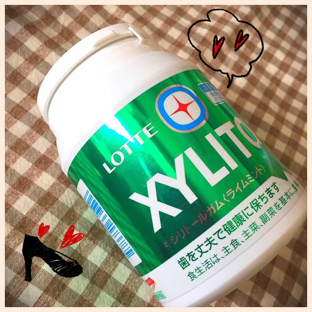 キシリトール・ガム(ライムミント)/ロッテ/食品を使ったクチコミ(1枚目)