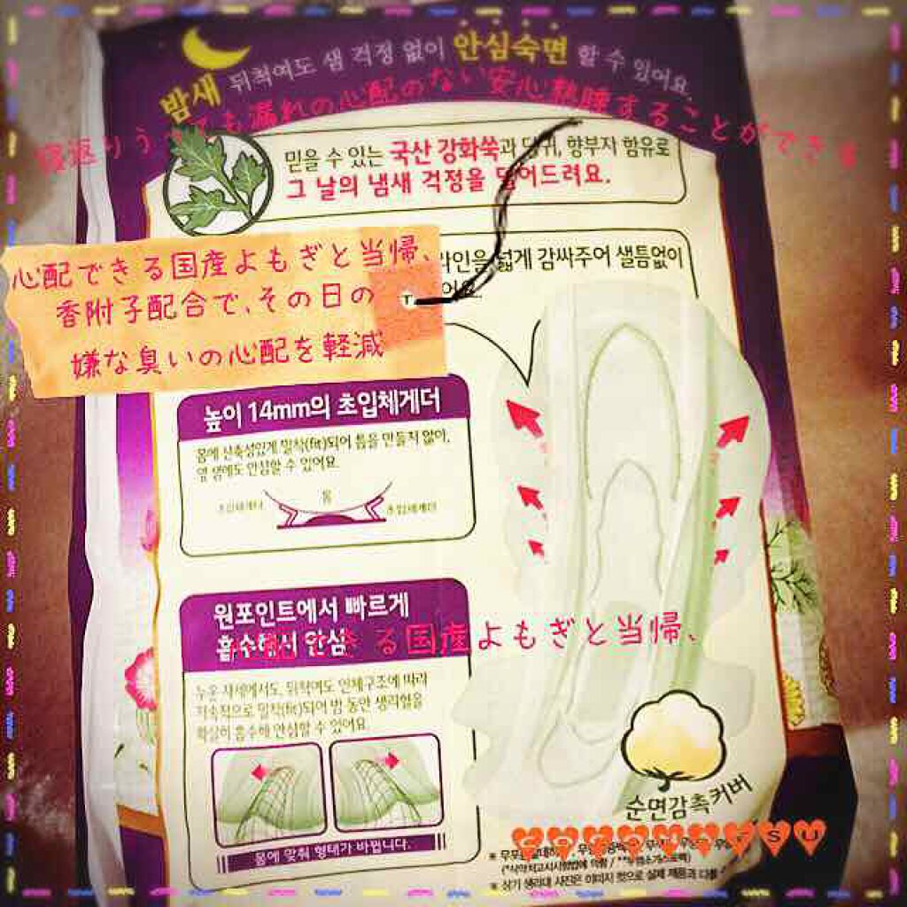 ボディフィット 貴愛娘(ギエラン) 生理用ナプキン/ソフィ(韓国)/ナプキンを使ったクチコミ(2枚目)