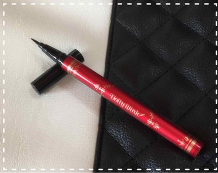 リキッドアイライナー ウォータープルーフ スーパーブラック/ドーリーウインク/リキッドアイライナーを使ったクチコミ(1枚目)