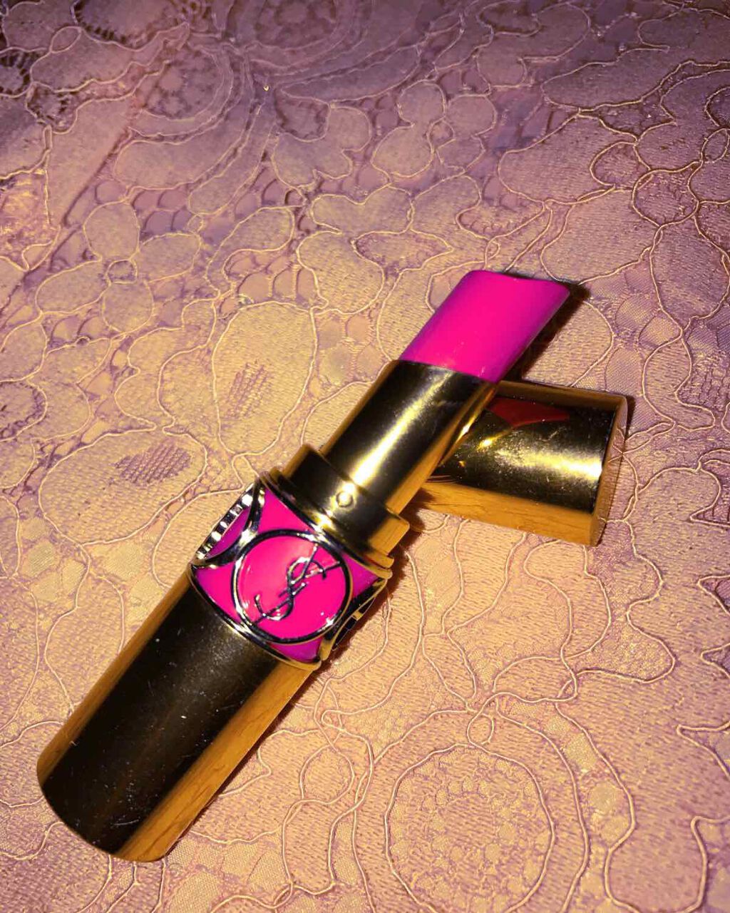 ルージュ ヴォリュプテ シャイン/YVES SAINT LAURENT BEAUTE/口紅を使ったクチコミ(1枚目)