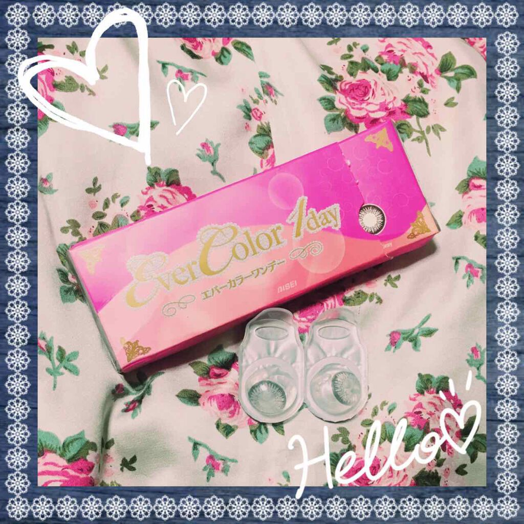 エバーカラーワンデーナチュラル モイストレーベルUV/エバーカラー/ワンデー（１DAY）カラコンを使ったクチコミ（1枚目）