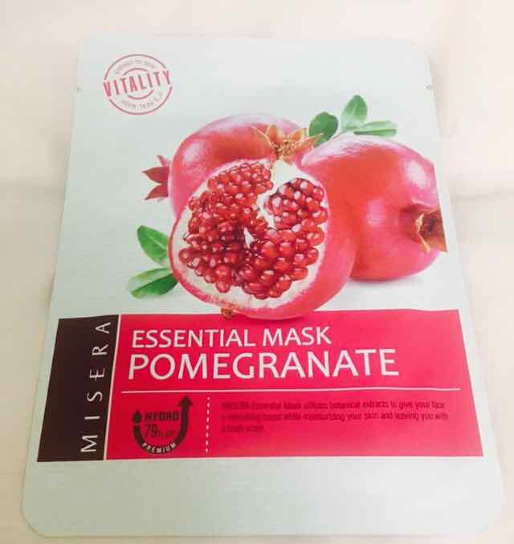 なーちゃん on LIPS 「韓国コスメ、プチプラです。美世羅のザクロのエッセンシャルマスク..」(1枚目)