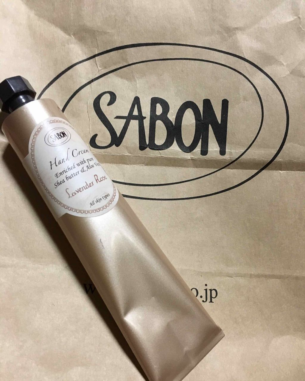 ハンドクリームボトル ラベンダー・ローズ /SABON/ハンドクリームを使ったクチコミ（1枚目）