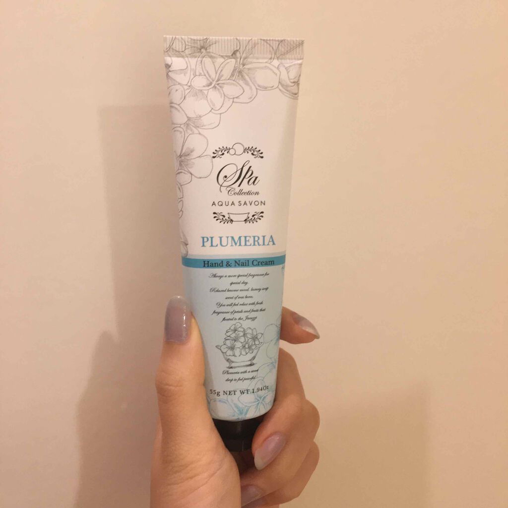 スパコレクション ハンド＆ネイルクリーム プルメリアスパの香り/アクアシャボン/ハンドクリームを使ったクチコミ（1枚目）