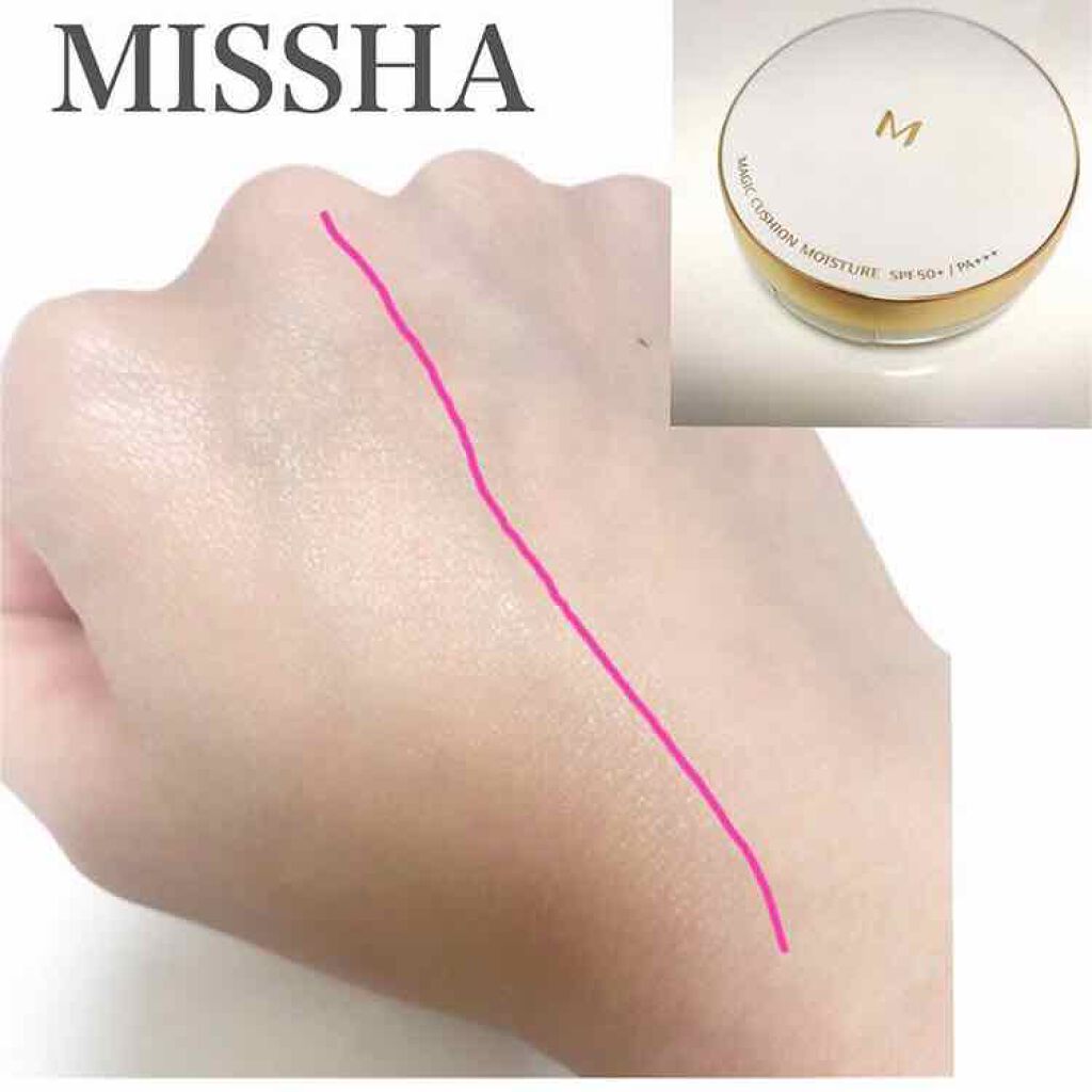 M クッション ファンデーション(モイスチャー)/MISSHA/クッションファンデーションを使ったクチコミ(1枚目)