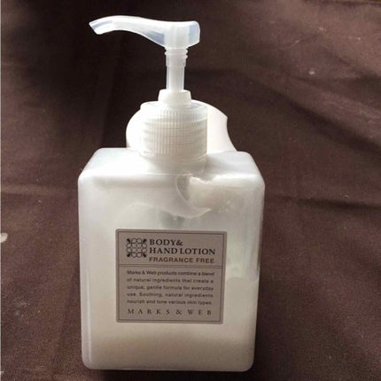 ハーバルボディ&ハンドローション 無香料/MARKS&WEB/ハンドクリームを使ったクチコミ(1枚目)