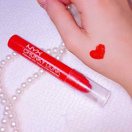NYX Professional Makeup チャンキーダンクハイドレイティングリッピーのクチコミ「NYX チャンキーダンクリップ
05番sex on the beach
赤のクレヨンリップで.....」(1枚目)