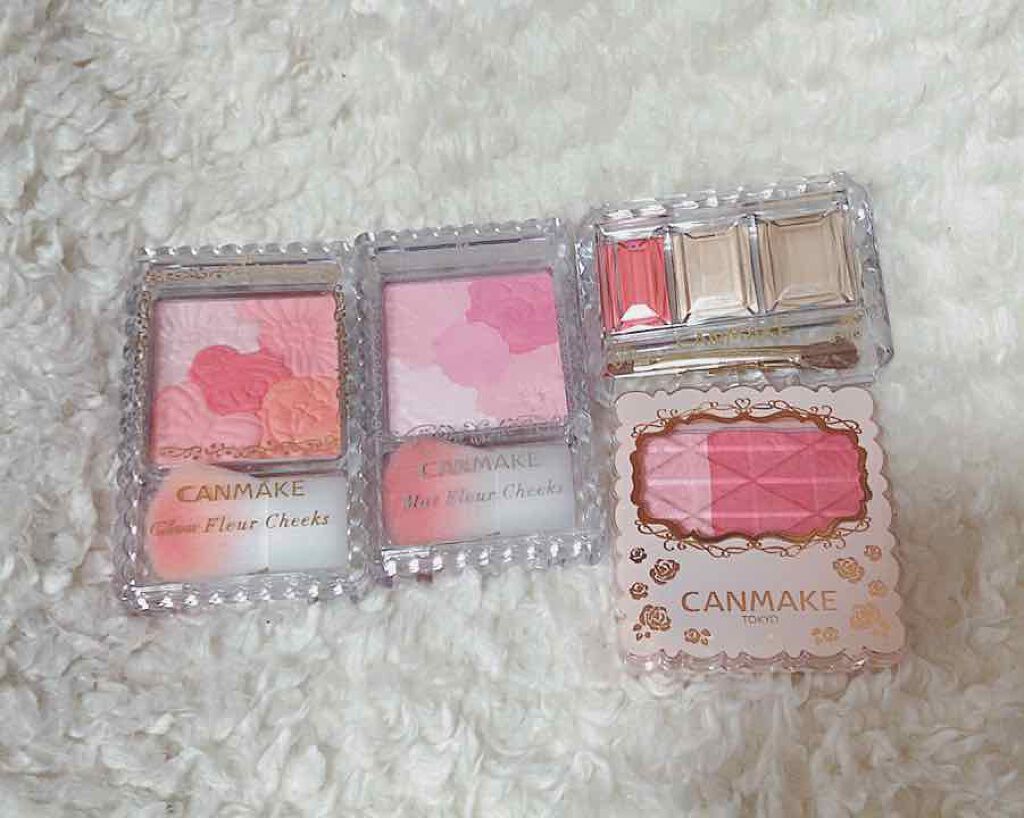 グロウフルールチークス/キャンメイク/パウダーチークを使ったクチコミ(1枚目)