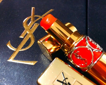 ルージュ ヴォリュプテ シャイン/YVES SAINT LAURENT BEAUTE/口紅を使ったクチコミ(1枚目)