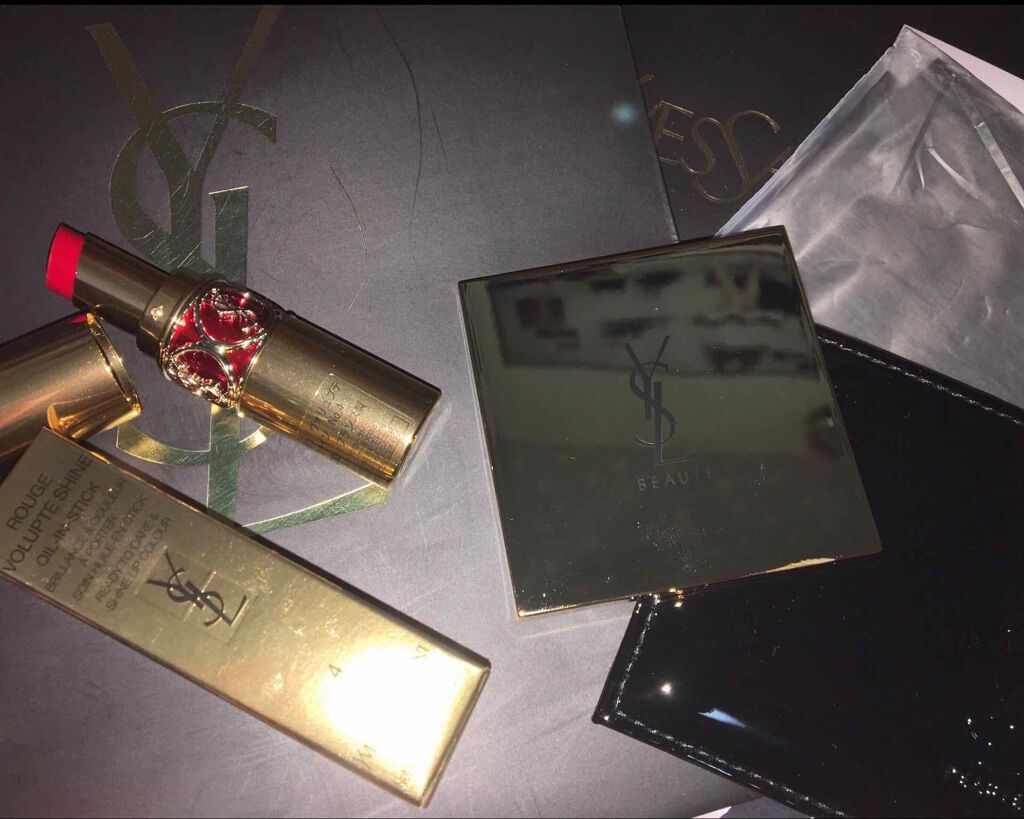 ルージュ ヴォリュプテ シャイン/YVES SAINT LAURENT BEAUTE/口紅を使ったクチコミ(1枚目)