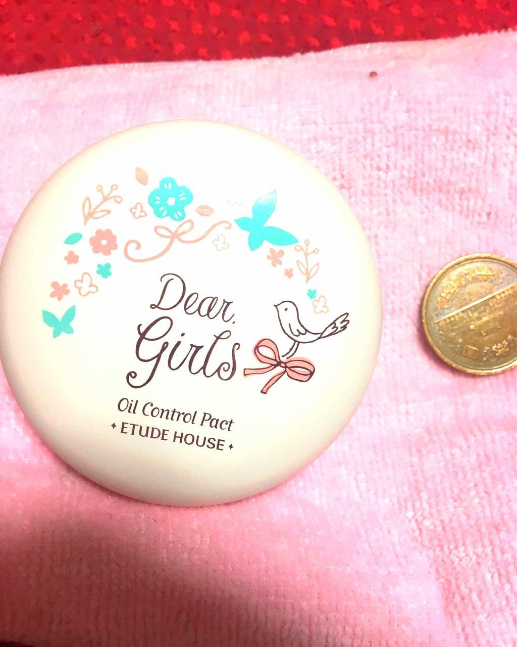 ディア ガールズ オイルコントロール パクト/ETUDE/プレストパウダーを使ったクチコミ（2枚目）