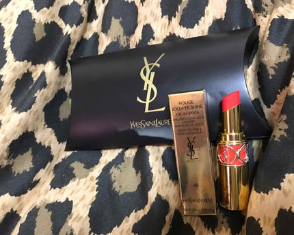 ルージュ ヴォリュプテ シャイン/YVES SAINT LAURENT BEAUTE/口紅を使ったクチコミ(1枚目)