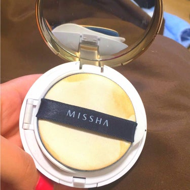 M クッション ファンデーション(モイスチャー)/MISSHA/クッションファンデーションを使ったクチコミ（2枚目）