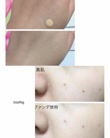 SHISEIDO シンクロスキン グロー ルミナイジング フリュイドファンデーションのクチコミ「サンプル使用。
明るめのオークル10のお色を使用。
美容液のように肌に広がり、みずみずしく
潤.....」（2枚目）