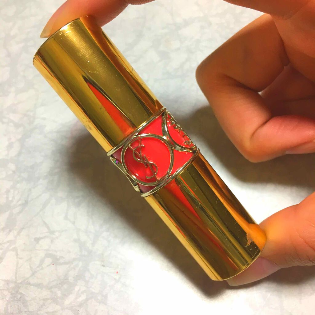 ルージュ ヴォリュプテ シャイン/YVES SAINT LAURENT BEAUTE/口紅を使ったクチコミ(1枚目)