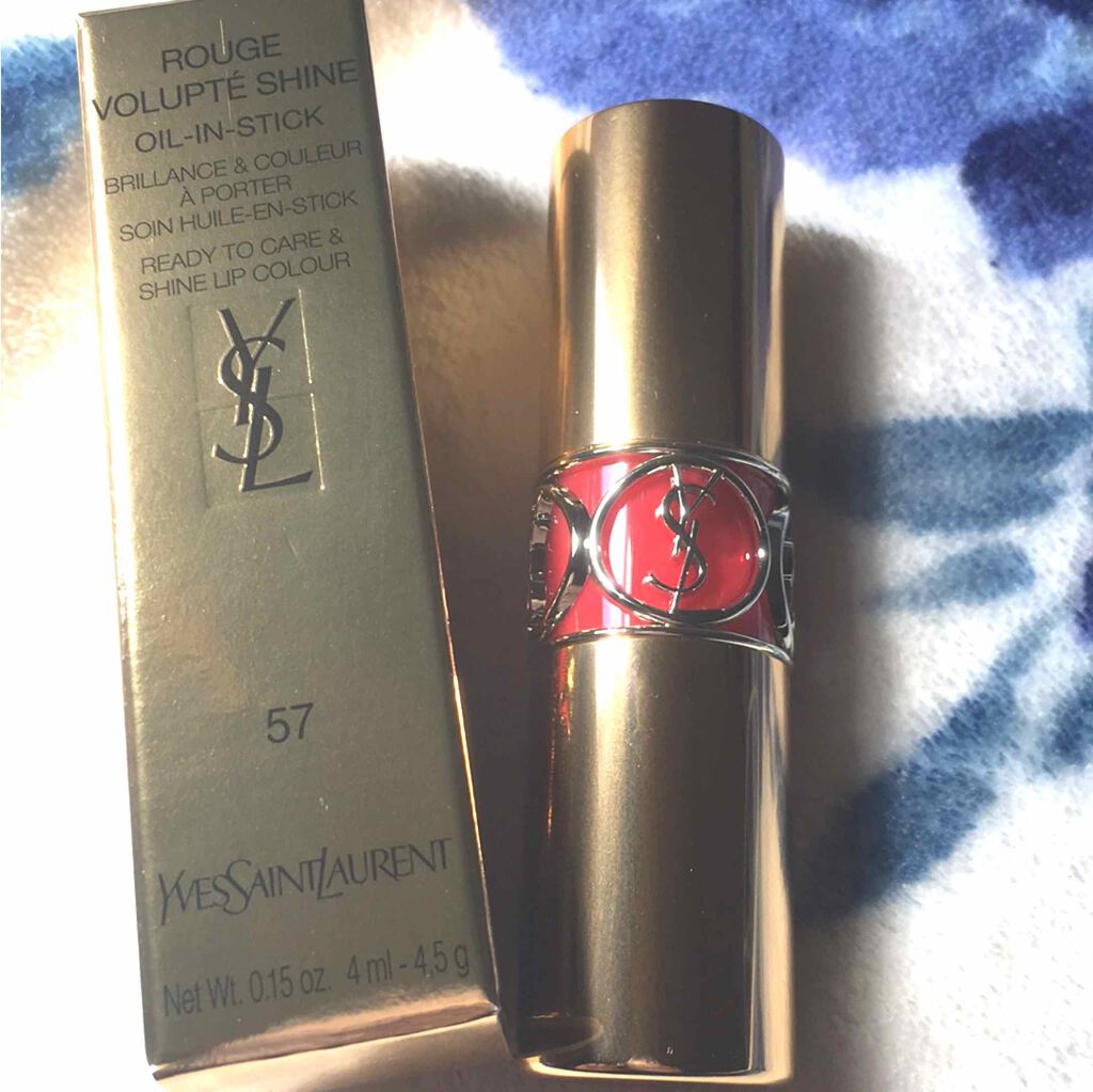 ルージュ ヴォリュプテ シャイン/YVES SAINT LAURENT BEAUTE/口紅を使ったクチコミ（1枚目）