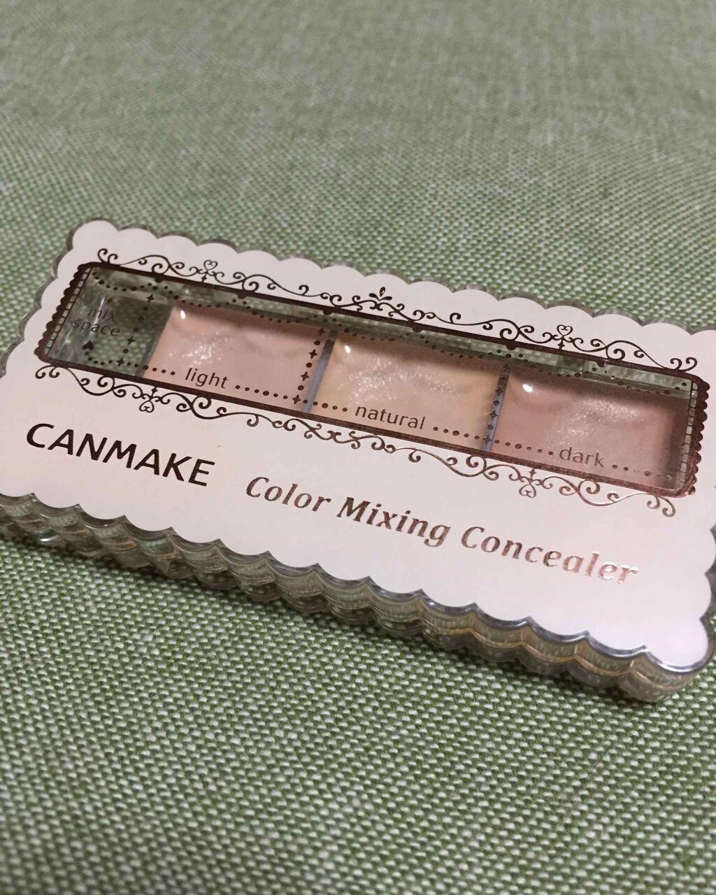 カラーミキシングコンシーラー/キャンメイク/パレットコンシーラーを使ったクチコミ(1枚目)