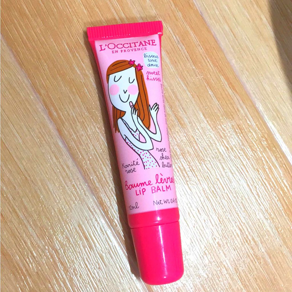 志歩 on LIPS 「ロクシタンのリップバーム💖塗ったらピカピカ!潤う唇!!👄ローズ..」(1枚目)