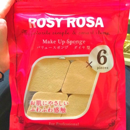 バリュースポンジ ダイヤ型 タイプM 6P/ロージーローザ/パフ・スポンジを使ったクチコミ(1枚目)