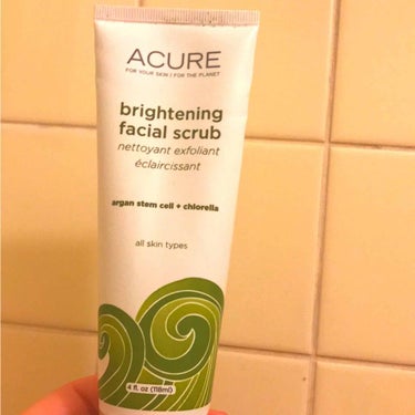 Brightening facial scrub/美白スクラブ洗顔料/Acure Organics/スクラブ・ゴマージュを使ったクチコミ（1枚目）