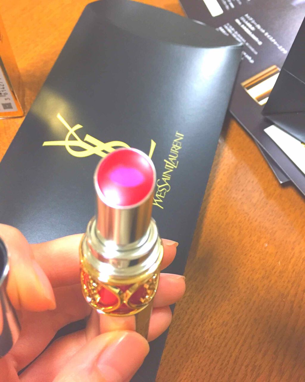 ヴォリュプテ ティントインバーム/YVES SAINT LAURENT BEAUTE/口紅を使ったクチコミ（1枚目）