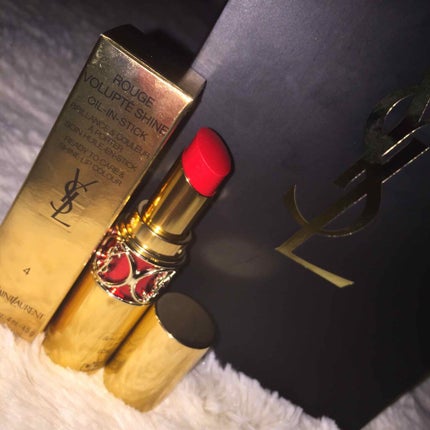 ルージュ ヴォリュプテ シャイン/YVES SAINT LAURENT BEAUTE/口紅を使ったクチコミ(1枚目)
