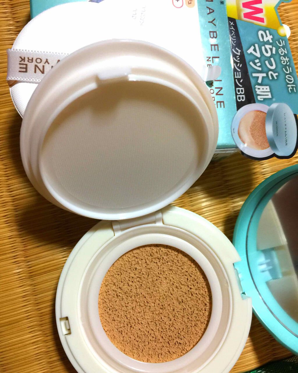 ピュアミネラル BB フレッシュクッション マット/MAYBELLINE NEW YORK/BBクリームを使ったクチコミ(1枚目)