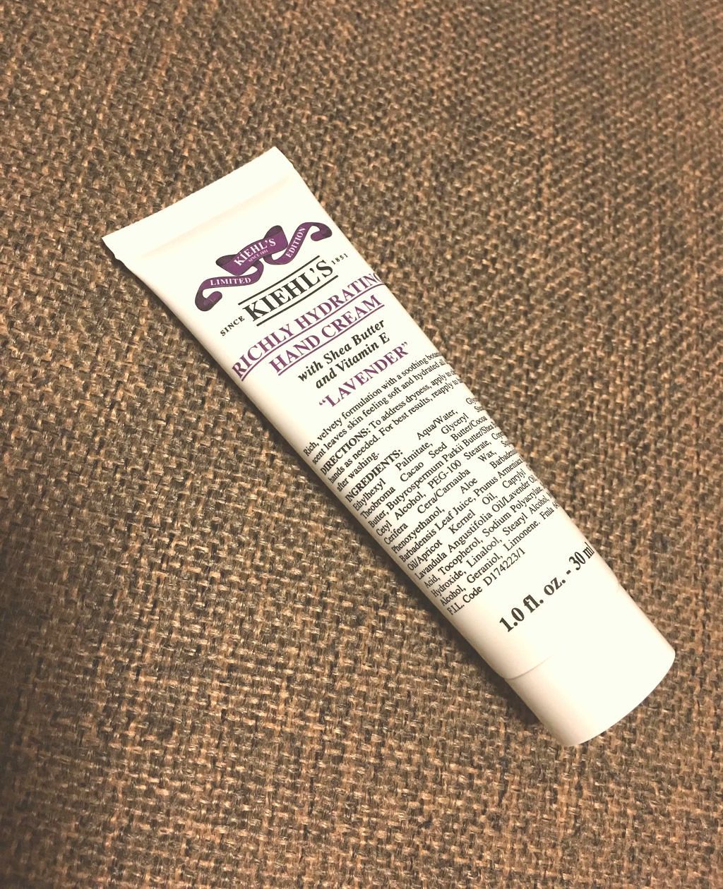 キールズ ハンド クリーム ラベンダー/Kiehl's/ハンドクリームを使ったクチコミ（1枚目）