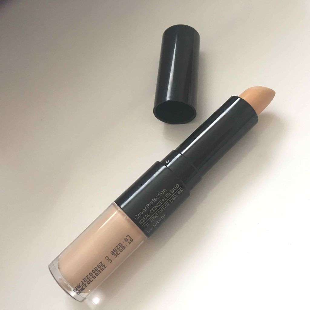 カバーパーフェクション アイディールコンシーラー デュオ/the SAEM/スティックコンシーラーを使ったクチコミ(1枚目)