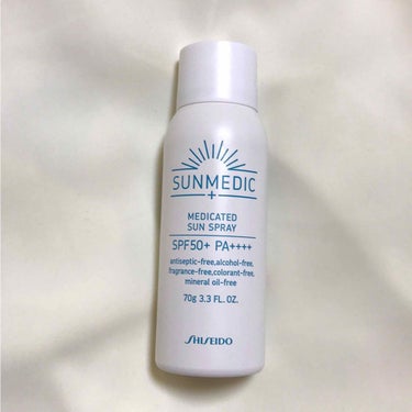 サンメディックUV 薬用サンスプレー (1)のクチコミ「日やけ止め用スプレー
SPF50+ PA++++

SPF50+とは思えないほど軽いつけ心地！.....」（1枚目）