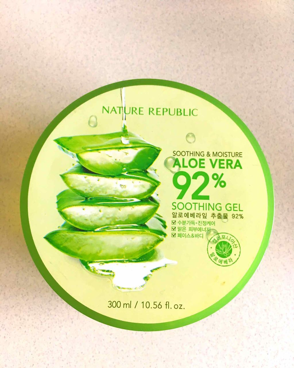 マイルド&モイスチャーアロエジェル/ネイチャーリパブリック/ボディローションを使ったクチコミ(1枚目)