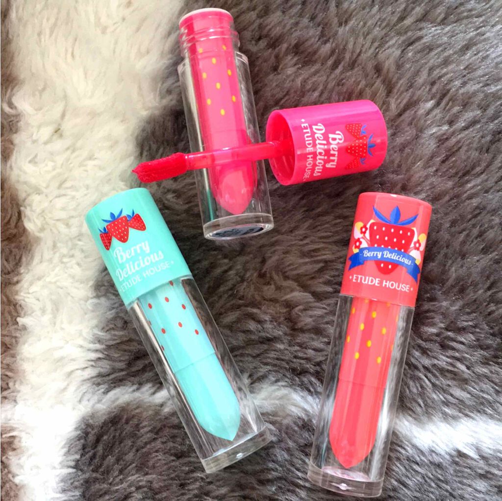 ベリーデリシャス カラーイン リキッドリップジューシー/ETUDE/口紅を使ったクチコミ(1枚目)