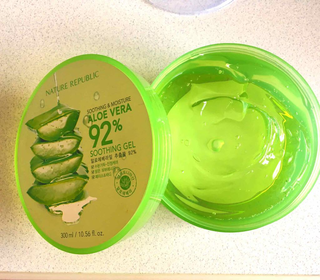 マイルド&モイスチャーアロエジェル/ネイチャーリパブリック/ボディローションを使ったクチコミ(2枚目)