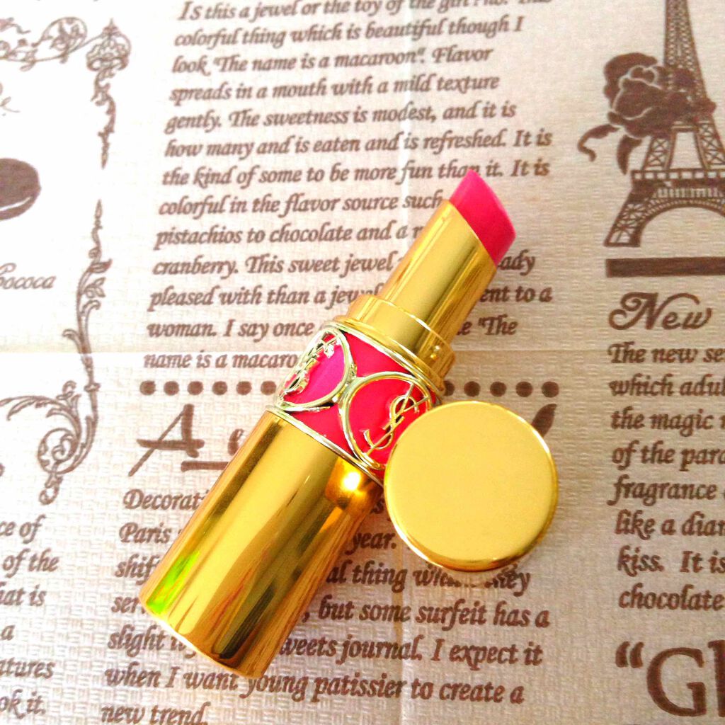 ルージュ ヴォリュプテ シャイン/YVES SAINT LAURENT BEAUTE/口紅を使ったクチコミ(1枚目)