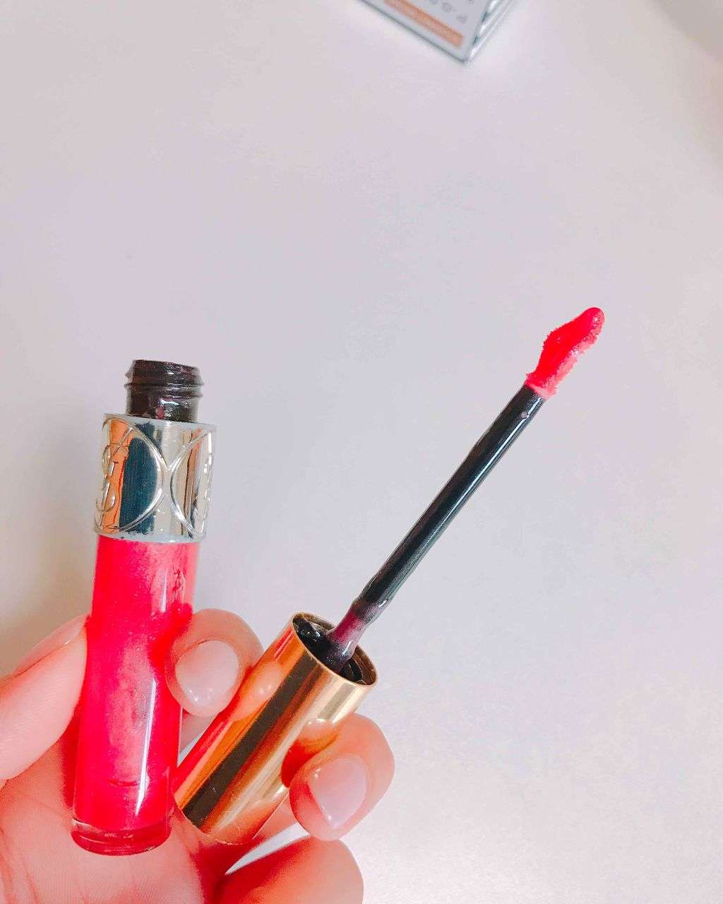 グロス ヴォリュプテ/YVES SAINT LAURENT BEAUTE/リップグロスを使ったクチコミ（2枚目）