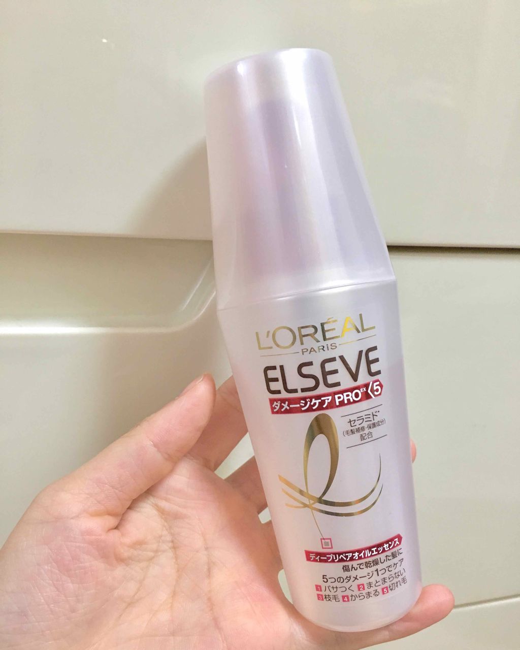 エルセーヴ ダメージケアPROEX ディープリペアオイルエッセンス/ロレアル パリ/ヘアオイルを使ったクチコミ(1枚目)