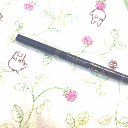 ブラックアイライナー細芯/CEZANNE/リキッドアイライナーを使ったクチコミ(1枚目)