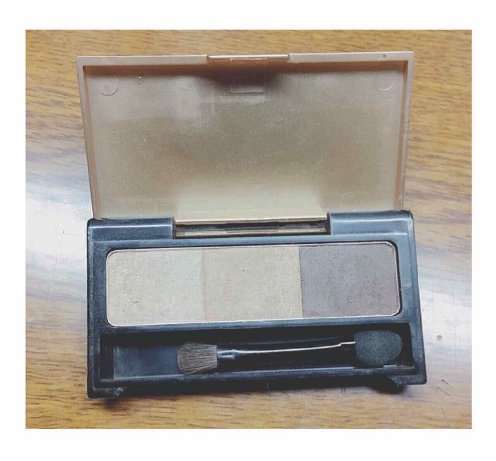 エクスクィシテ アイブローパレット/DAISO/パウダーアイブロウを使ったクチコミ(1枚目)