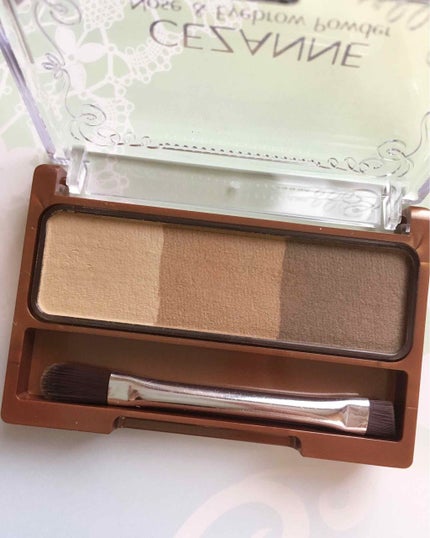 ノーズ&アイブロウパウダー/CEZANNE/パウダーアイブロウを使ったクチコミ(2枚目)