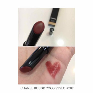 CHANEL ルージュ ココ スティロのクチコミ「CHANEL ROUGE COCO STYLO
207 Bronze Chocolate
4,.....」（1枚目）