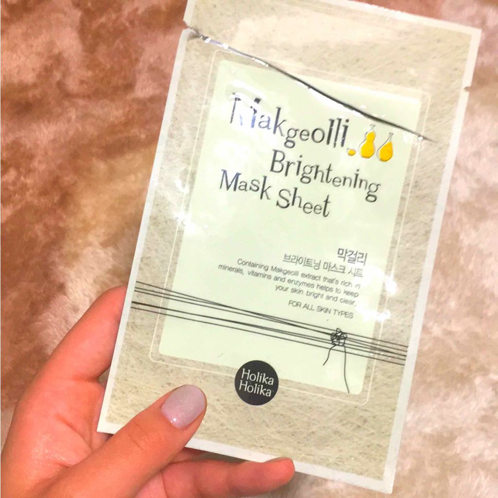 Makgeolli Brightning Mask Sheet/HOLIKA HOLIKA/シートマスク・パックを使ったクチコミ(1枚目)