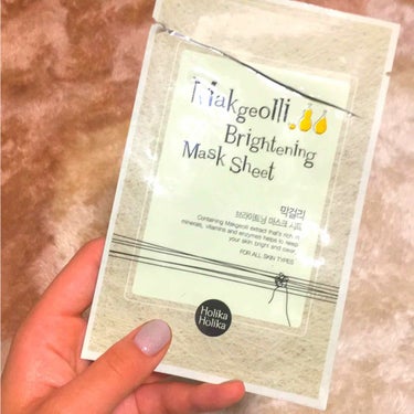 Makgeolli Brightning Mask Sheet/HOLIKA HOLIKA/シートマスク・パックを使ったクチコミ（1枚目）