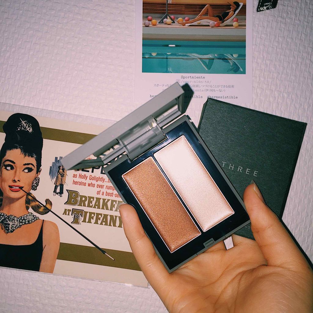 THREE シマリング グロー デュオ/THREE/クリームハイライトを使ったクチコミ(1枚目)