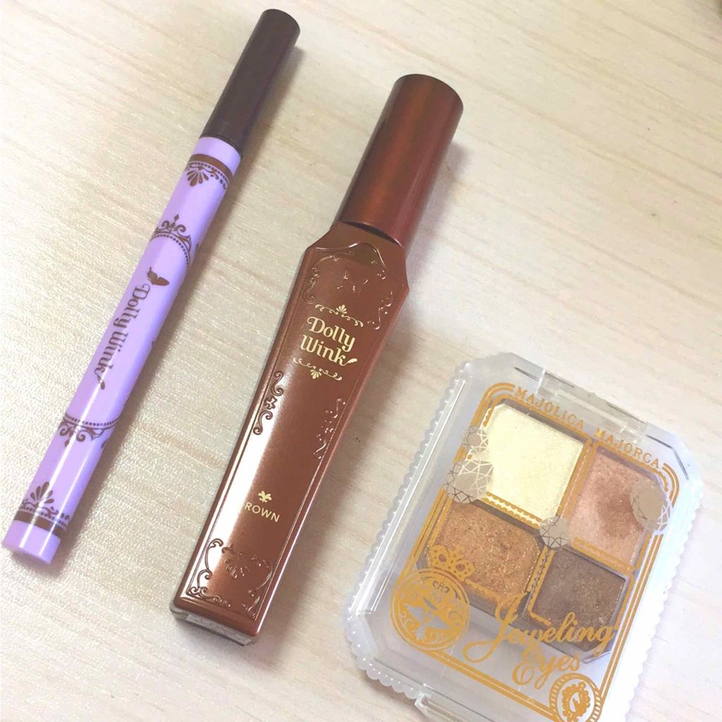 ロング＆ボリュームマスカラ ブラウン/ドーリーウインク/マスカラを使ったクチコミ（2枚目）